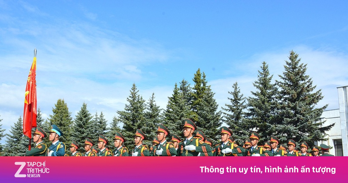 Bộ đội Việt Nam rèn tập duyệt binh tại thủ đô Liên bang Nga