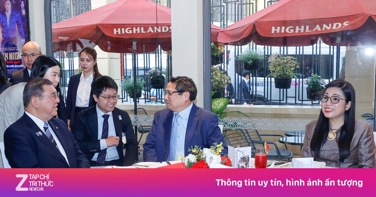 Thủ tướng Việt Nam, Nhật Bản ăn sáng, uống cà phê, thăm bảo tàng