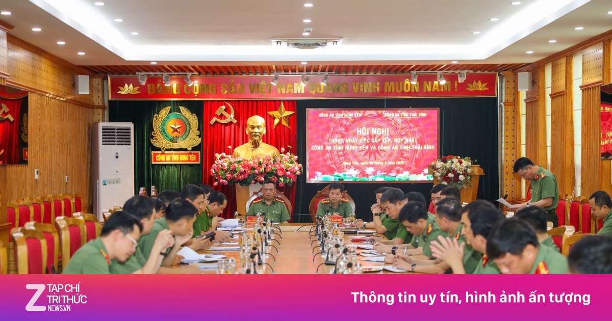 Công an Hưng Yên và Thái Bình tổ chức hội nghị thống nhất việc sắp xếp