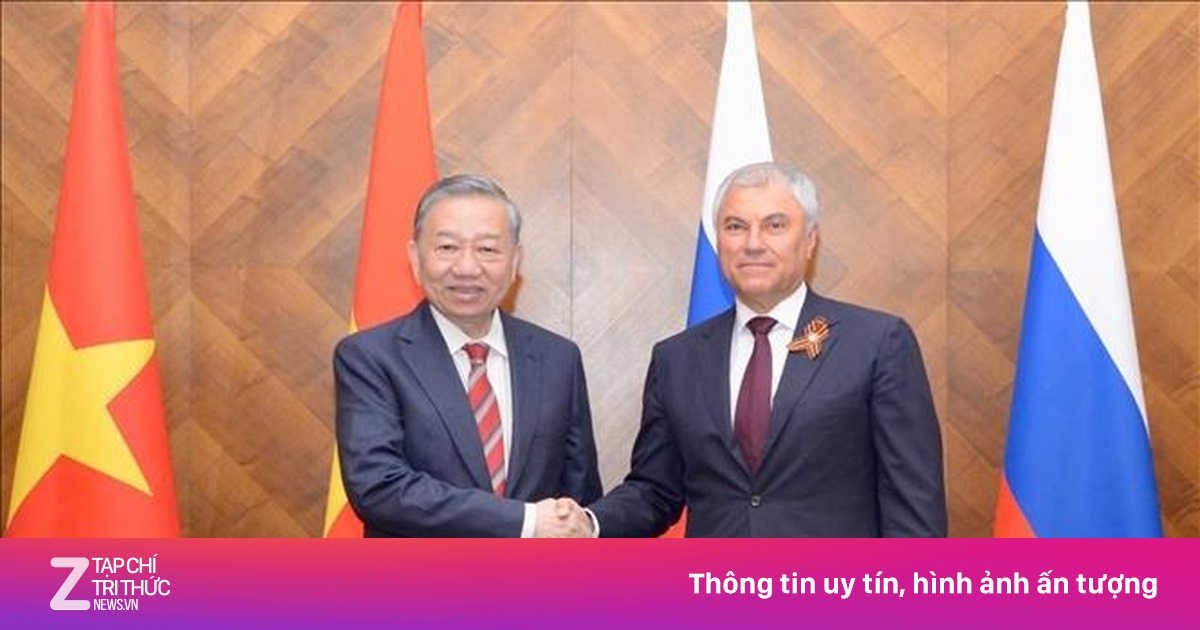 Tổng Bí thư Tô Lâm hội kiến Chủ tịch Duma Quốc gia Liên bang Nga