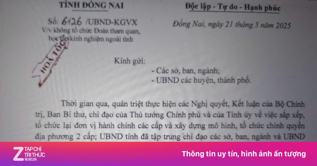 Phê bình một chủ tịch huyện ở Đồng Nai vì cho cán bộ đi Hà Giang học