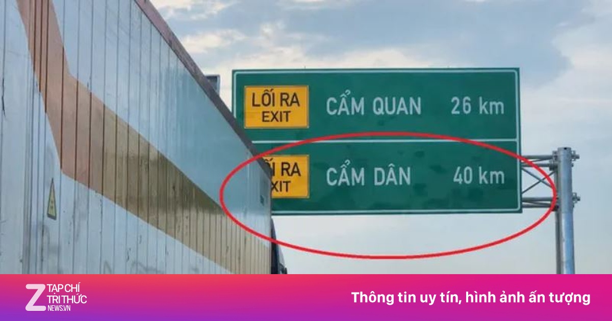 Khó hiểu biển báo địa danh ‘lạ’ trên cao tốc Hà Tĩnh