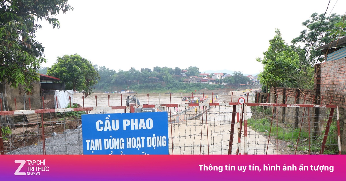 Cắt khẩn cấp cầu phao Phong Châu