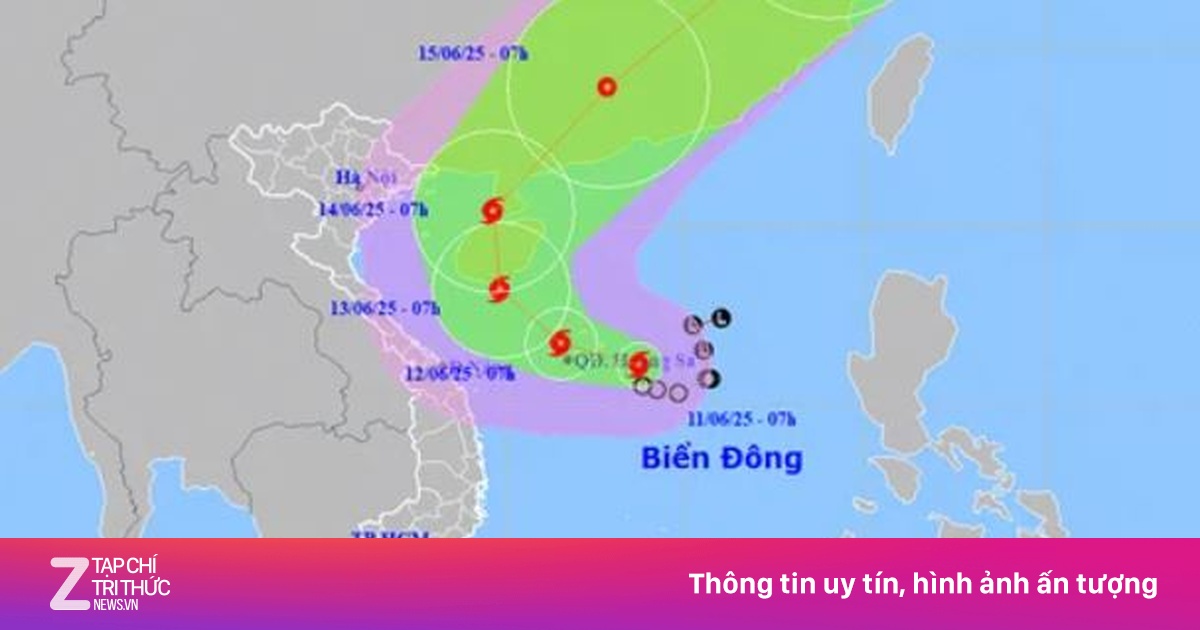 Áp thấp nhiệt đới mạnh lên thành bão số 1