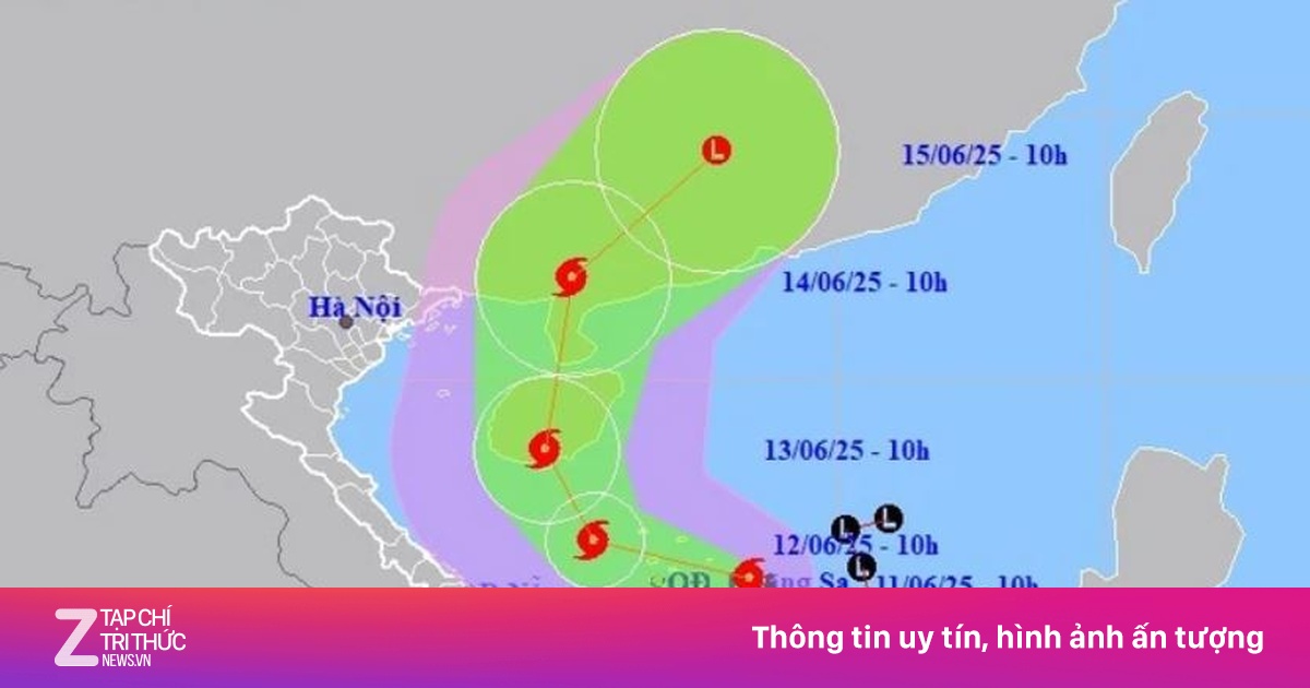 Bão số 1 di chuyển theo hướng Tây Tây Bắc, có khả năng mạnh thêm