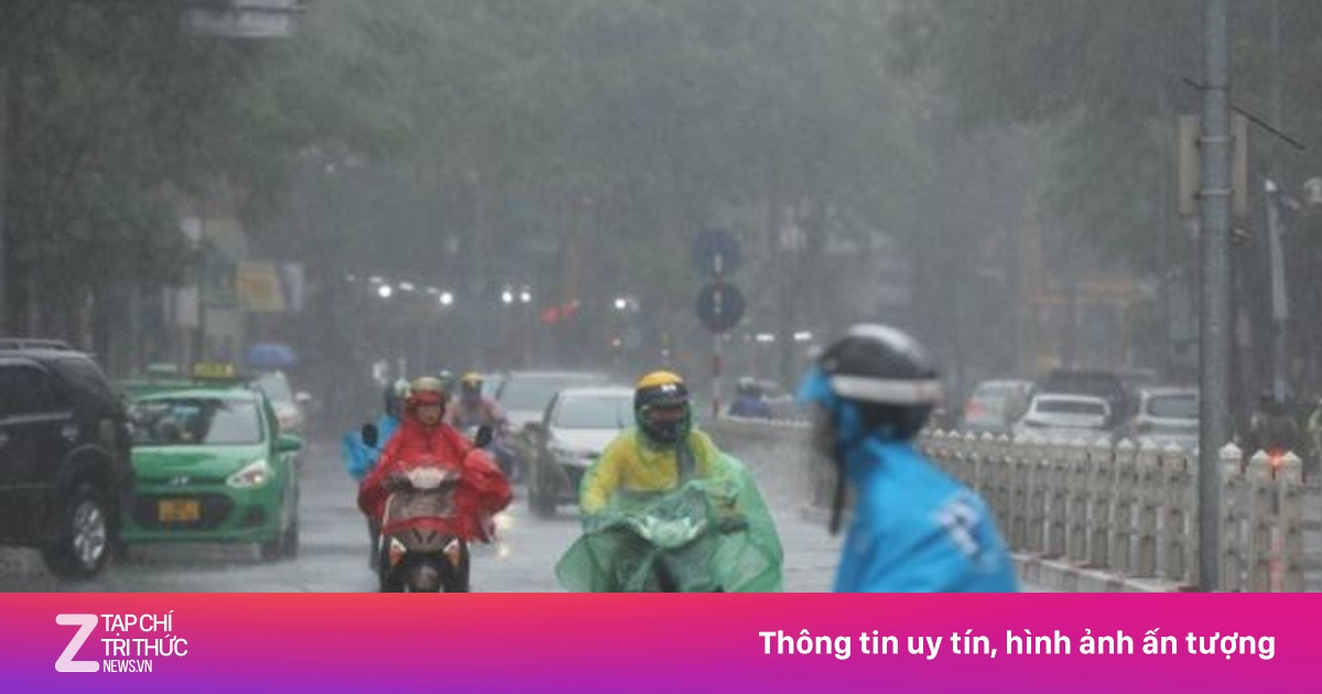 Từ chiều tối nay, miền Bắc đón mưa lớn diện rộng