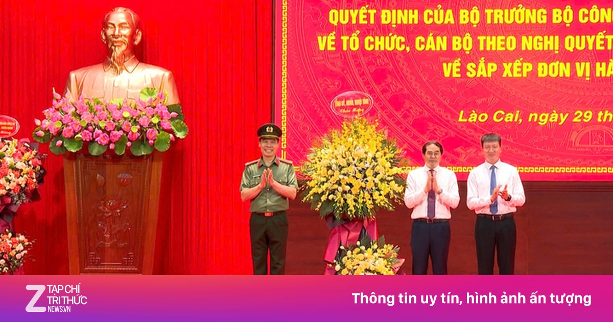 Đại tá Cao Minh Huyền làm Giám đốc Công an tỉnh Lào Cai sau hợp nhất