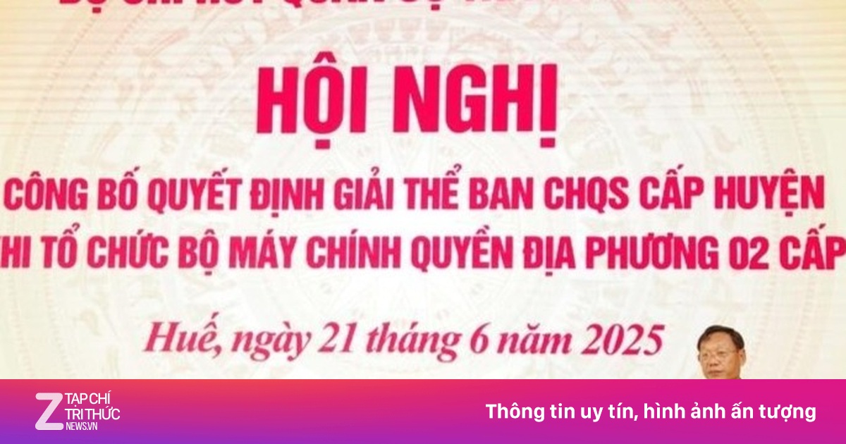 TP Huế, Hà Tĩnh và Thanh Hóa giải thể các Ban Chỉ huy quân sự huyện