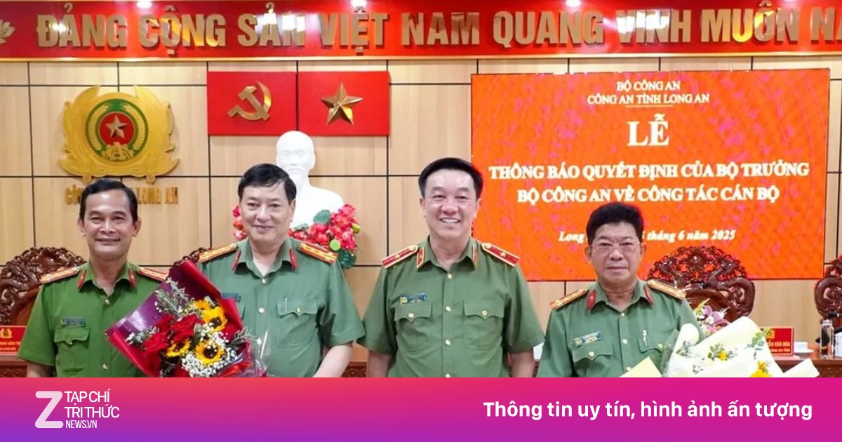 Hai Phó giám đốc Công an tỉnh Long An nhận nhiệm vụ mới ở Bộ Công an
