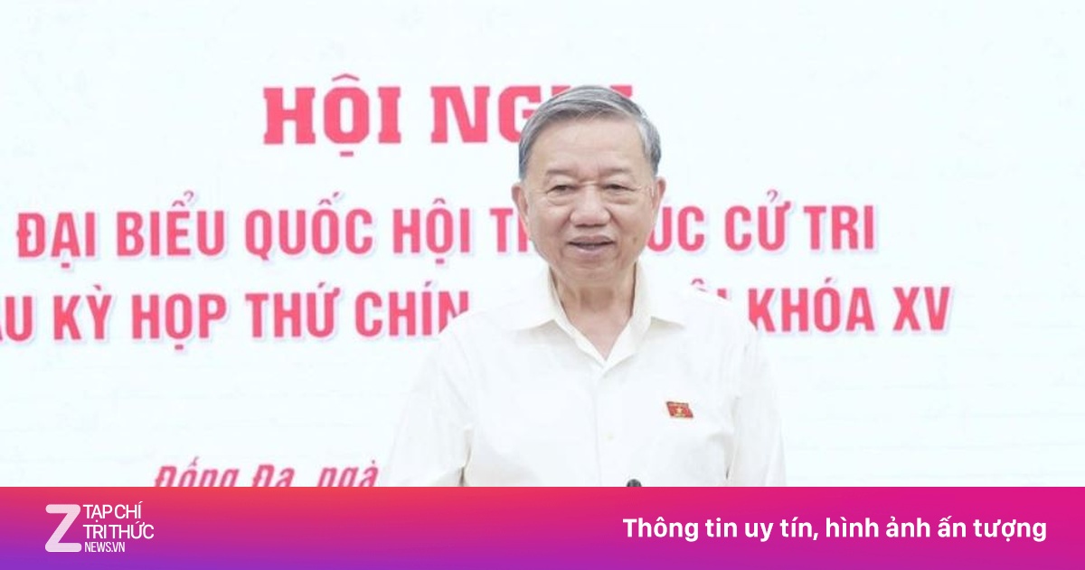 Tổng Bí thư Tô Lâm tiếp xúc cử tri, động viên cán bộ, viên chức Hà Nội