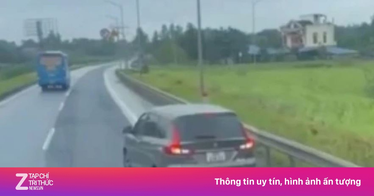 Lùi xe trên cao tốc, nữ tài xế bị phạt 35 triệu đồng