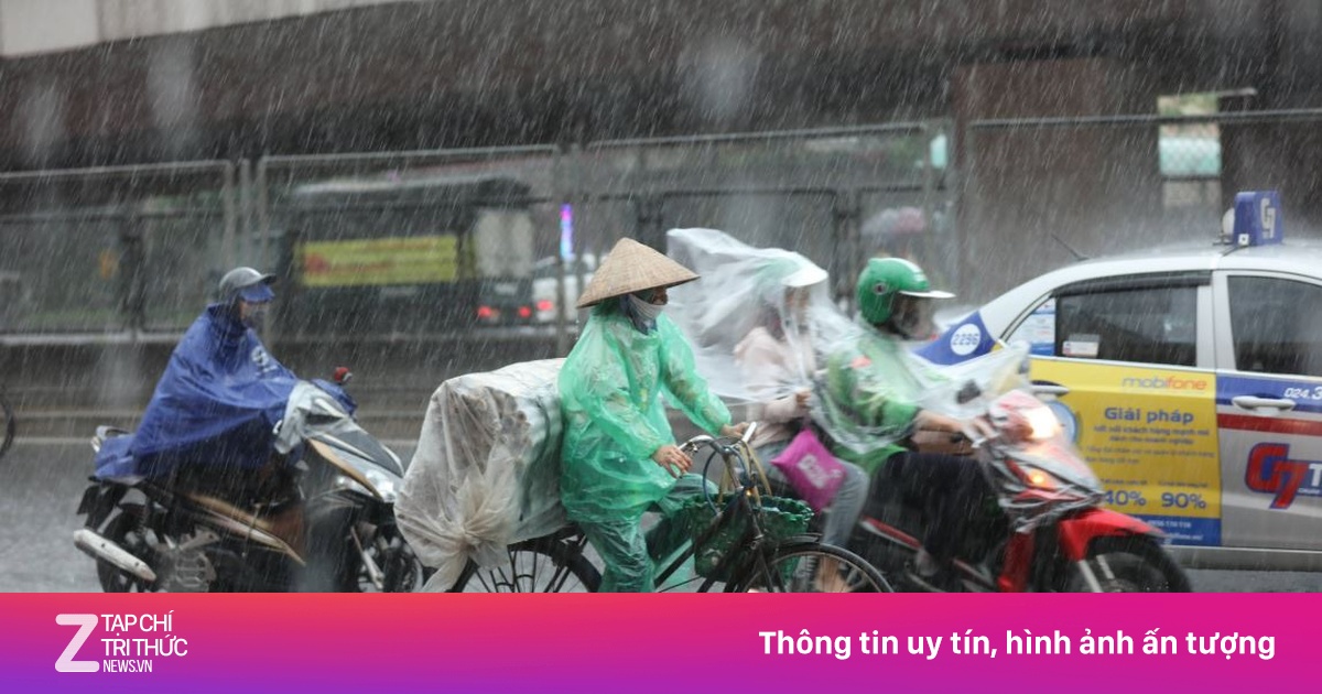 Mưa lớn tiếp tục bao trùm miền Bắc