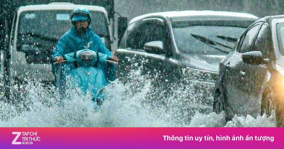 Tin mưa lớn kéo dài 5 ngày ở miền Bắc và thời tiết Hà Nội 10 ngày tới