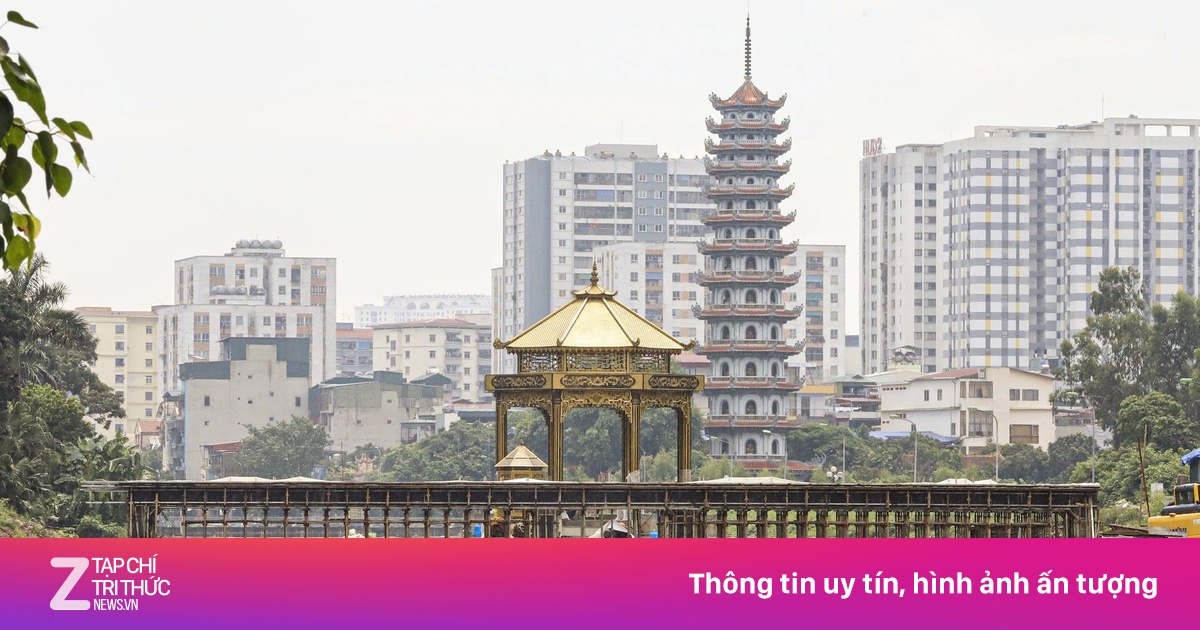 Thiết kế độc lạ của đập tràn giữ nước đầu tiên trên sông Tô Lịch