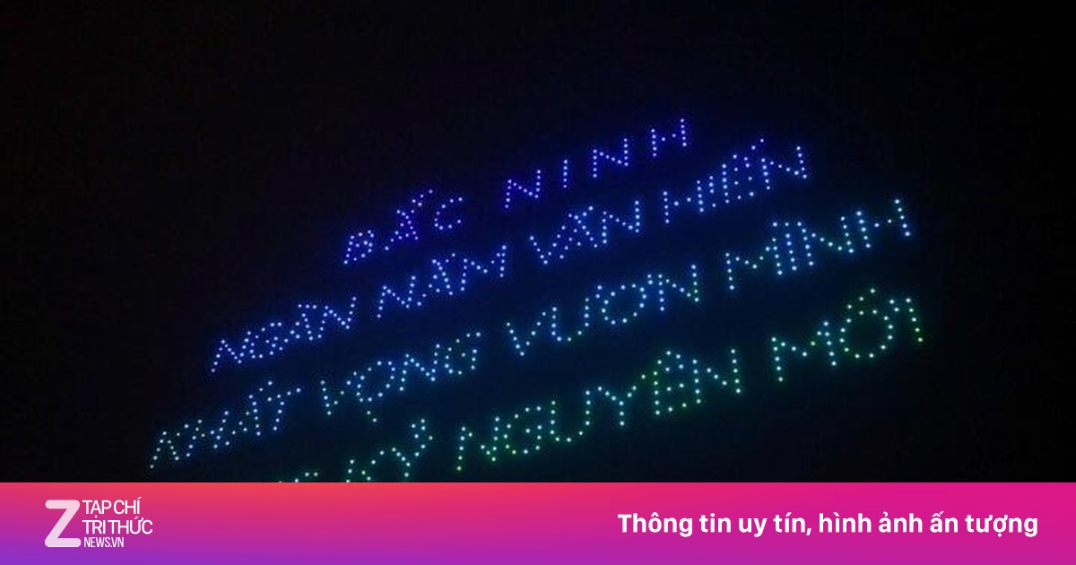 Mãn nhãn màn trình diễn drone, pháo hoa chào mừng tỉnh Bắc Ninh mới
