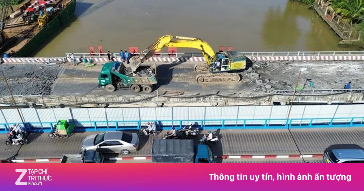 Tháo dỡ cầu Ô Môn trên Quốc lộ 91, phương tiện lưu thông ra sao?