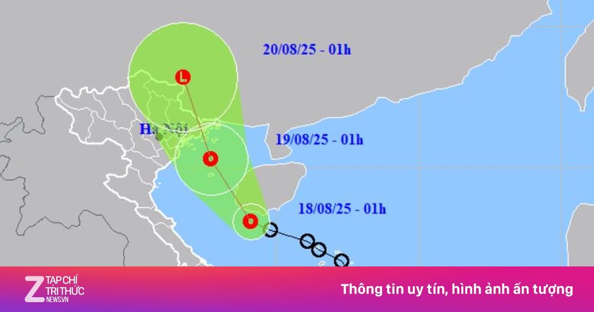 Áp thấp nhiệt đới vào vịnh Bắc Bộ hôm nay, mưa lớn kéo dài