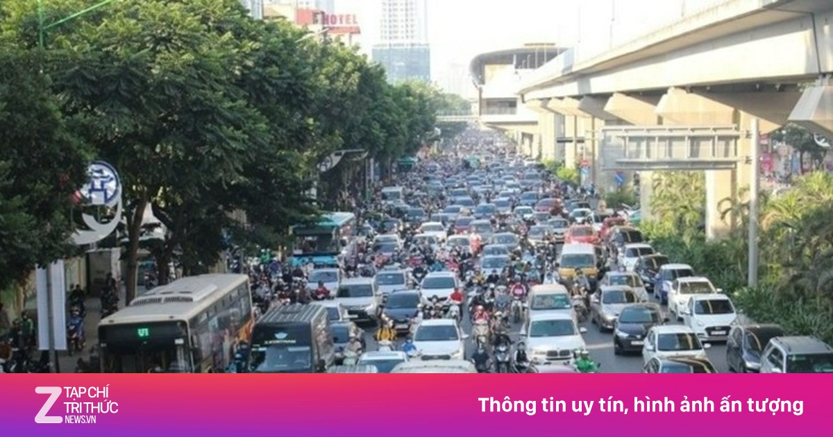 Sắp dựng rào chắn trên đường Nguyễn Trãi để thi công dự án chống ngập