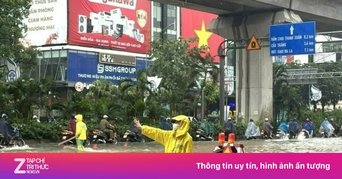 Hà Nội phân luồng một số tuyến đường phục vụ thi công dự án chống ngập