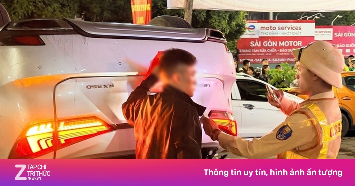 Tài xế Lexus bị khởi tố sau vụ tông liên hoàn 6 xe trên phố Trung Kính, Hà Nội
