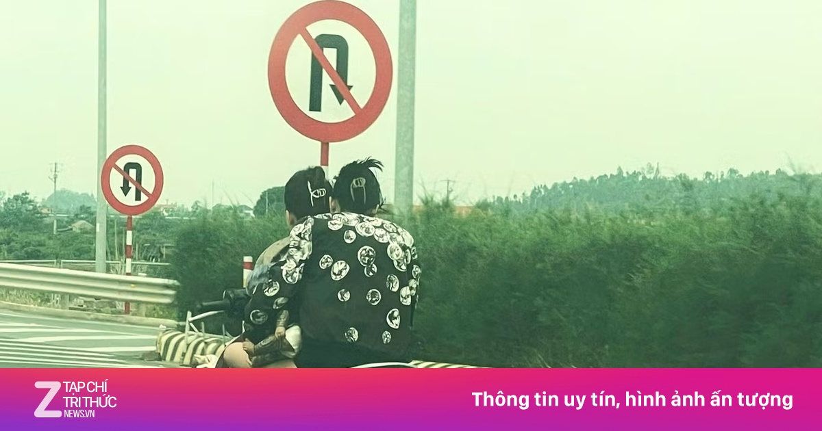 Hai cô gái đầu trần phi xe máy ‘bạt mạng’ trên cao tốc