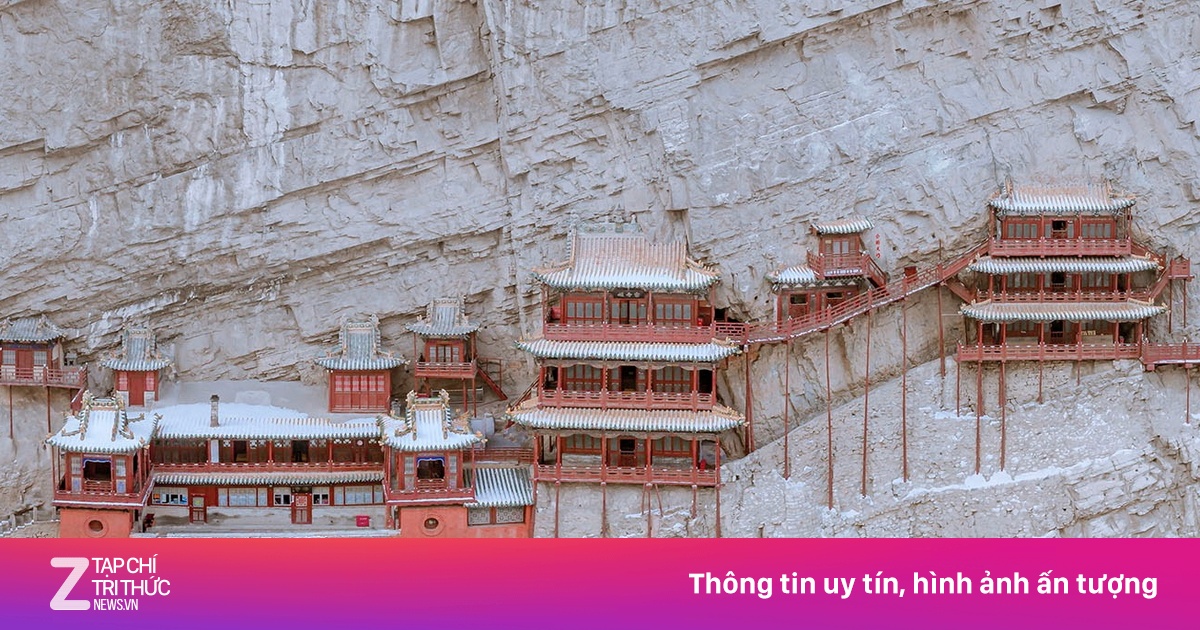 Ngôi chùa nghìn năm 'thách thức' trọng lực và vật lý ở Trung Quốc