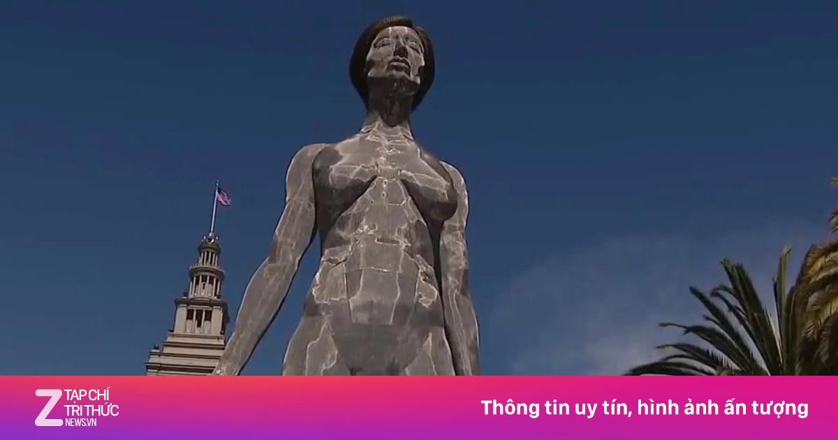 Tượng người phụ nữ khỏa thân khổng lồ gây tranh cãi ở Mỹ