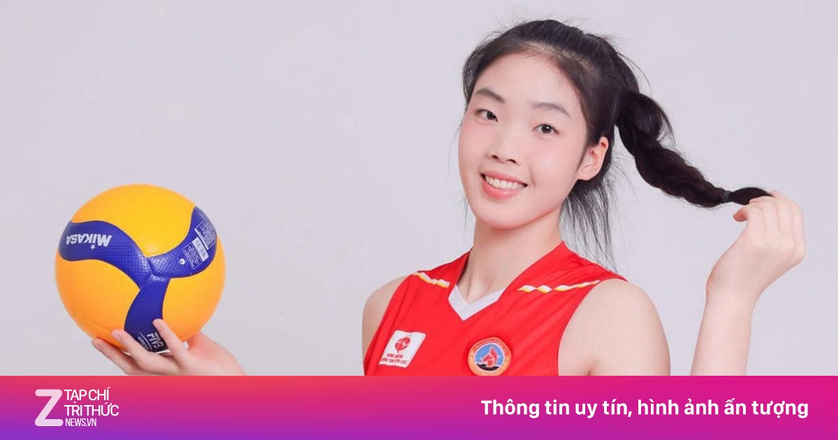Sắc vóc VĐV 17 tuổi cao 1,9 m gây sốt ở VTV Cup