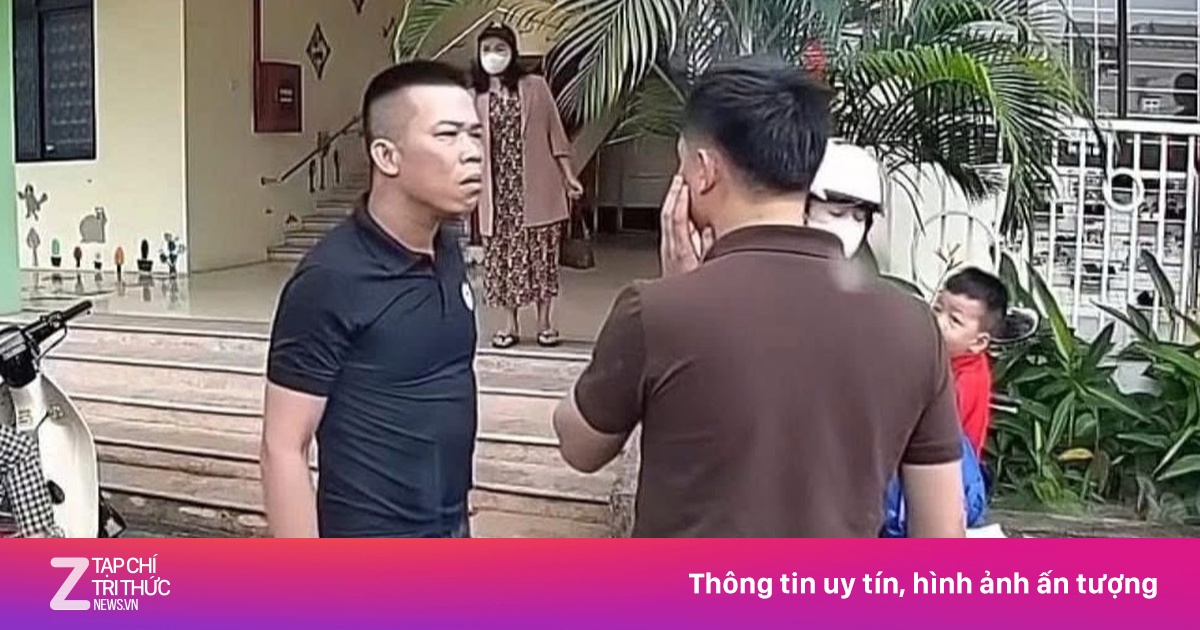 Công an triệu tập người đàn ông tát tài xế ở sân trường mầm non