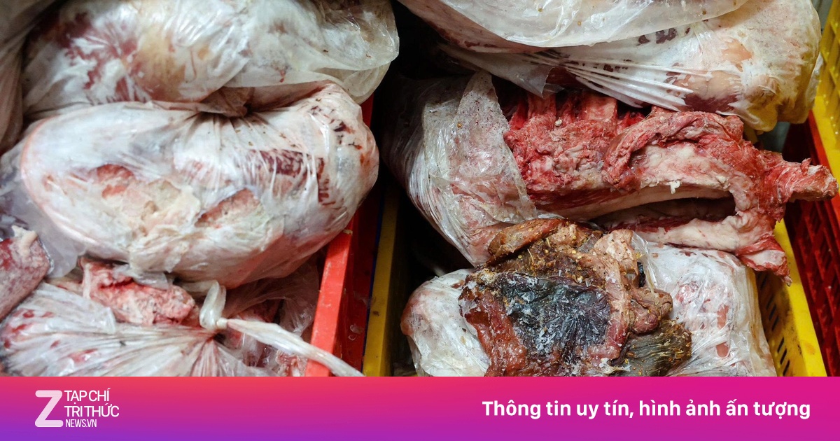 Cận cảnh kho thịt đông lạnh bốc mùi được 'phù phép' thành trâu gác bếp