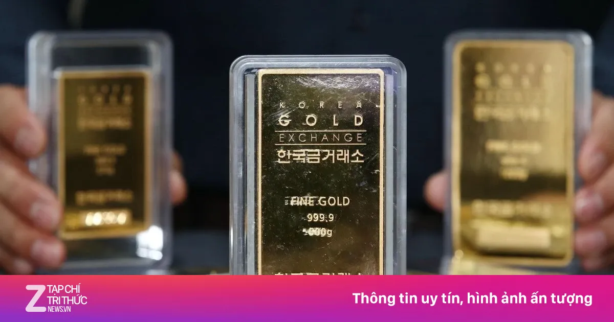 Giá vàng thế giới chạm đáy một tuần