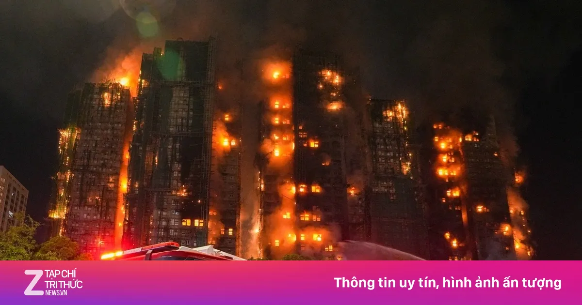 Sau 7 tiếng, vẫn chưa thể dập tắt đám cháy ở Hong Kong