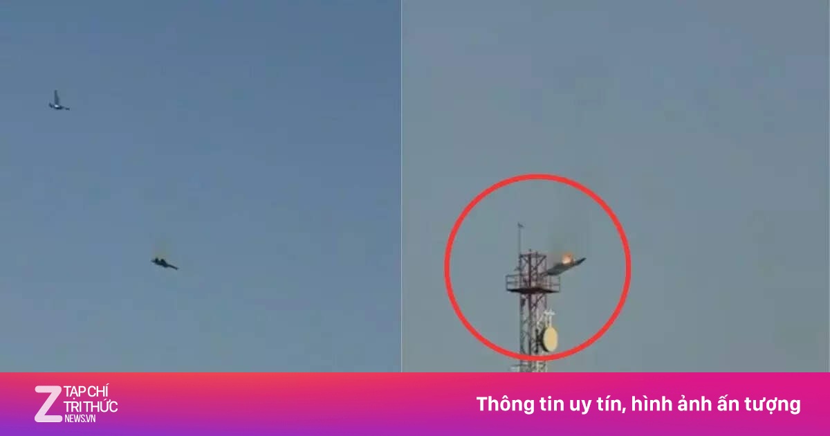 Video ghi lại cảnh tiêm kích rơi gần căn cứ quân sự Mỹ tại Kuwait