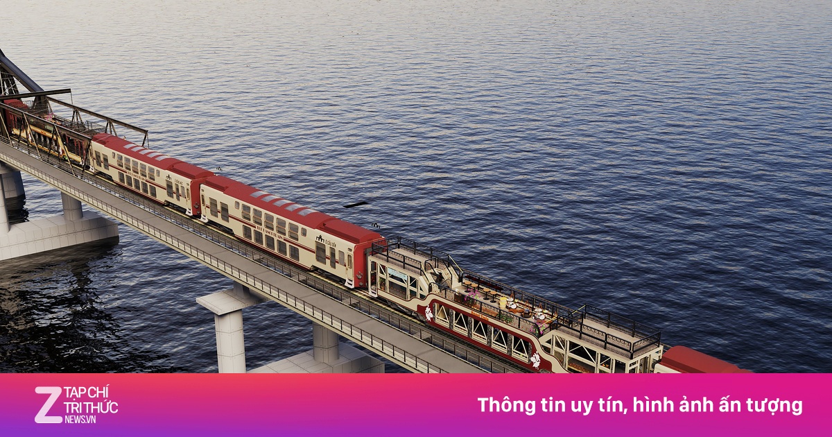 Lần đầu lộ diện toa 'mui trần' trên tàu du lịch 2 tầng Hà Nội