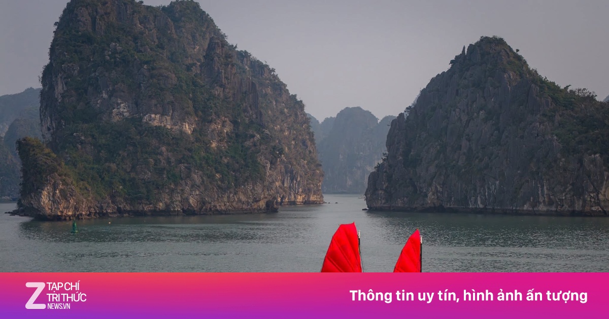 Tour du lịch thuyền buồm đỏ hiếm thấy trên vịnh Hạ Long