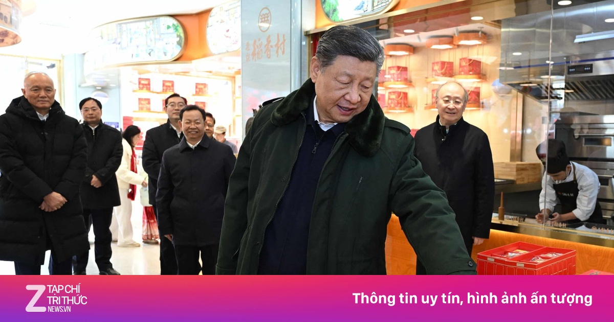 Tiệm bánh Trung Quốc quá tải sau khi ông Tập Cận Bình tới chúc Tết