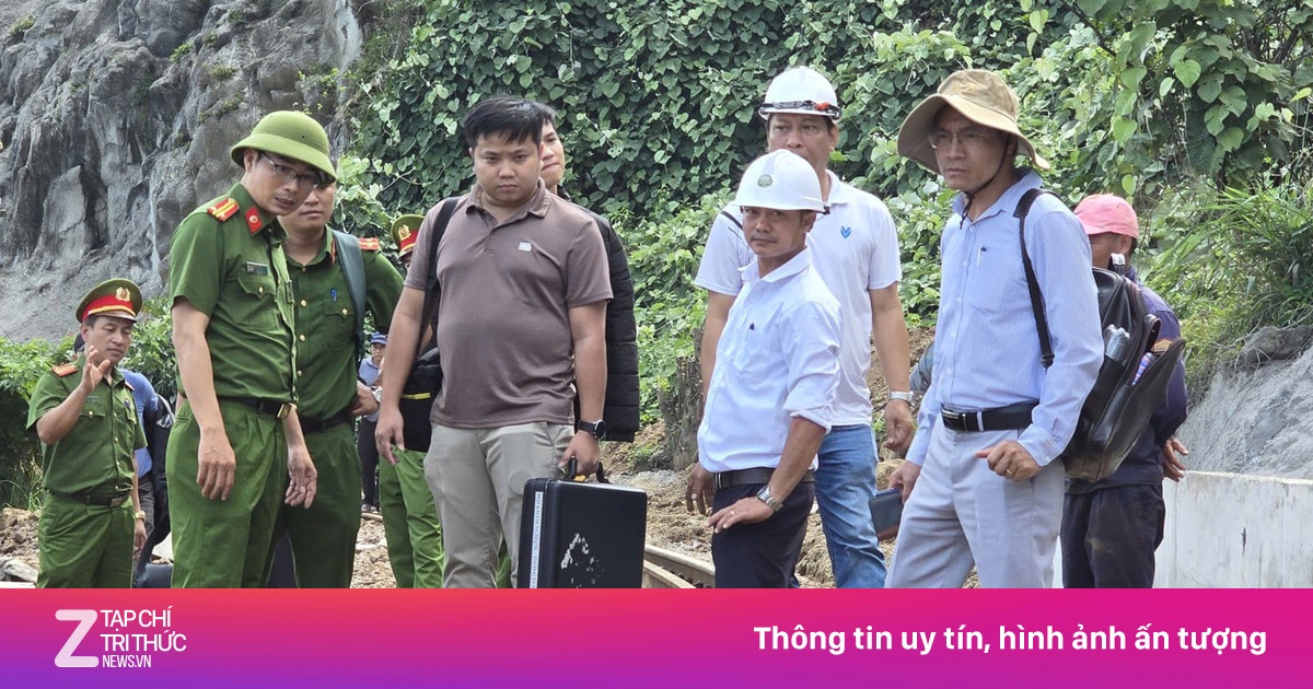 Điều tra nguyên nhân vụ đá lăn làm đứt gãy đường sắt qua đèo Hải Vân