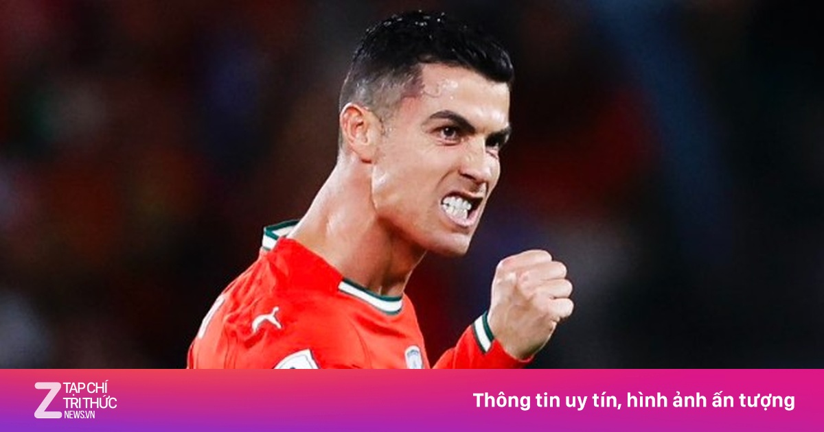 Phản ứng của Ronaldo khi đồng đội thắng 9-1