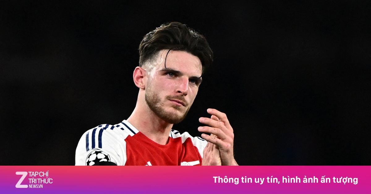 Phản ứng của Rice khi Arsenal thủng lưới