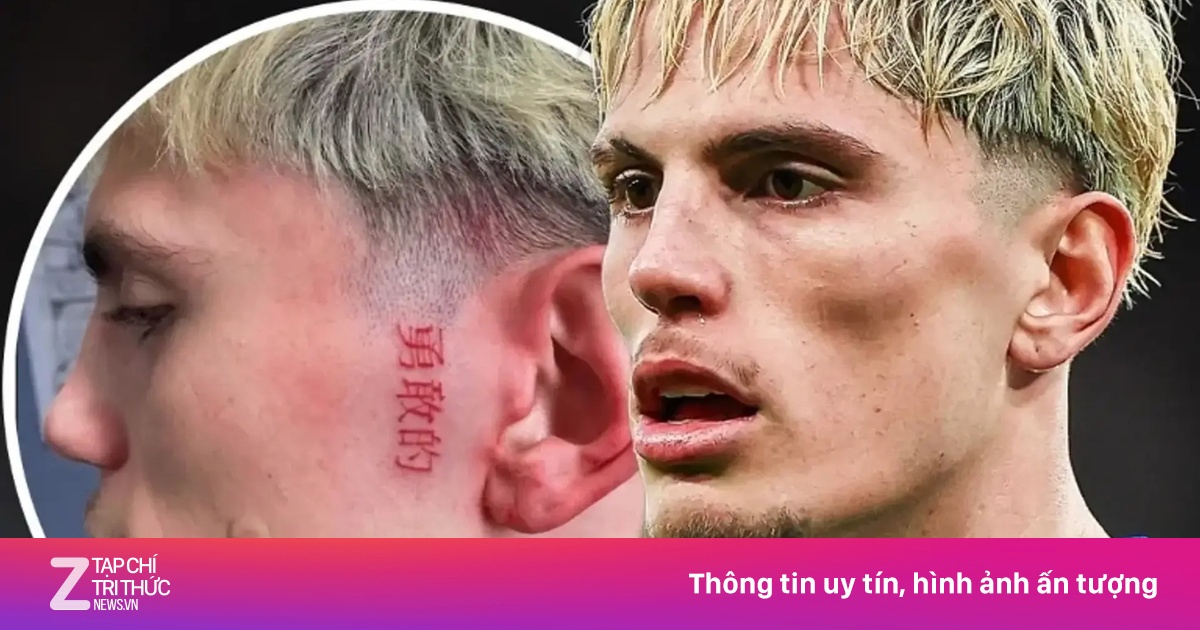 Garnacho gây chú ý khi xăm lên mặt