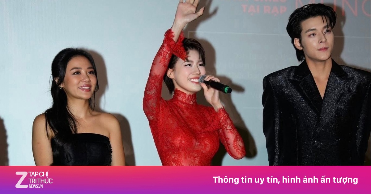 Pháo gây chú ý với đầm ren xuyên thấu táo bạo trên thảm đỏ phim Thỏ ơi