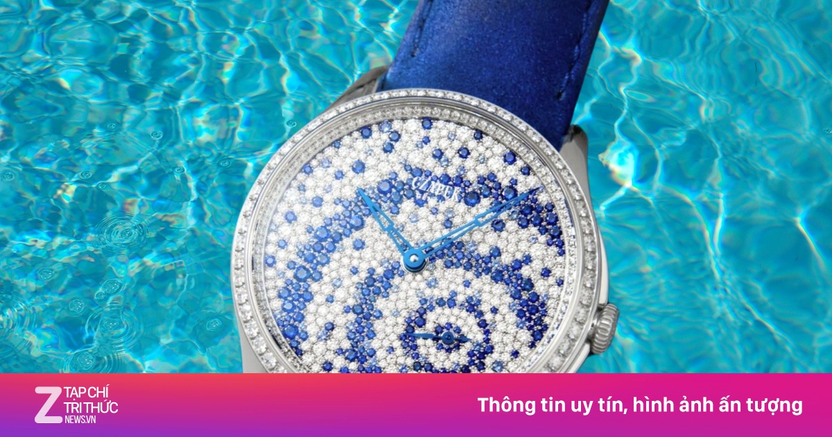360 viên kim cương tạo nên 'mặt hồ' trên cổ tay