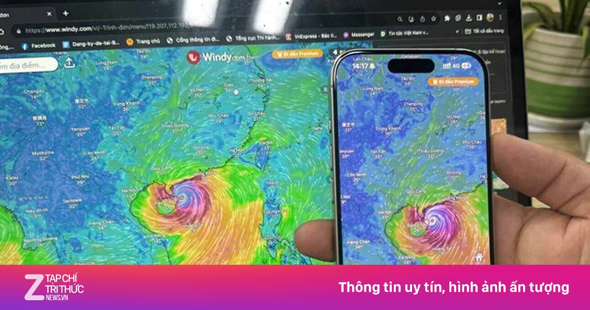 Đây là cách theo dõi từng diễn biến mới nhất của bão Wipha