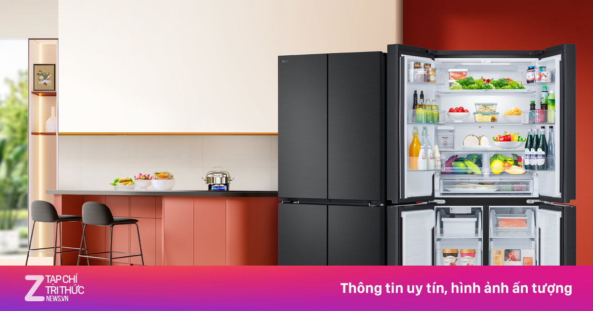 Tủ lạnh LG French Door 2025 nâng tầm không gian bếp Việt
