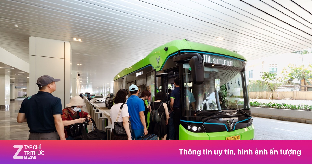 VinBus vận hành tuyến buýt điện kết nối 3 nhà ga sân bay Tân Sơn Nhất