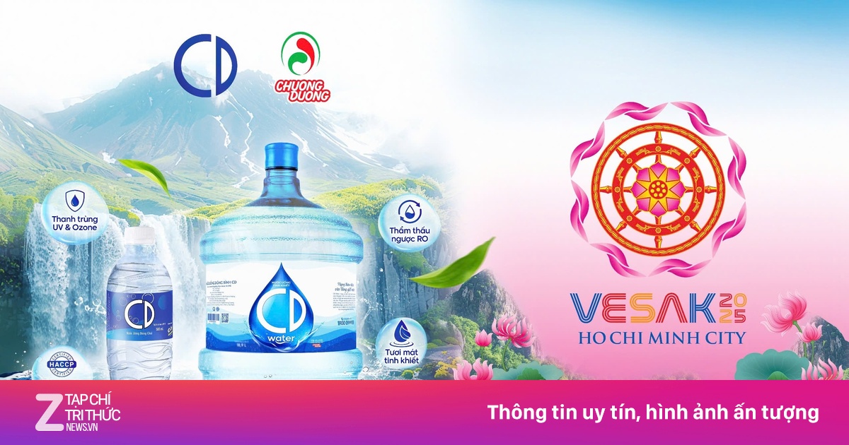 Nước uống tinh khiết CD đồng hành cùng đại lễ Vesak 2025