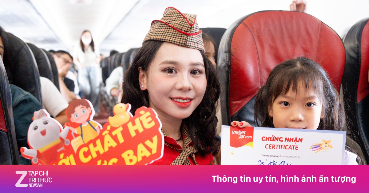 Đón Tết Thiếu nhi trên độ cao 10.000 m cùng Vietjet