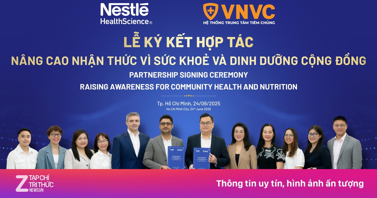 VNVC hợp tác chiến lược với thương hiệu dinh dưỡng hàng đầu châu Âu