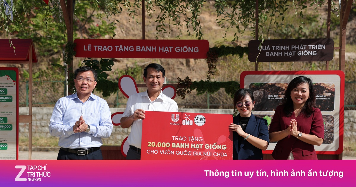 OMO mang 'lộc xanh' đến Vườn quốc gia Núi Chúa - Phước Bình