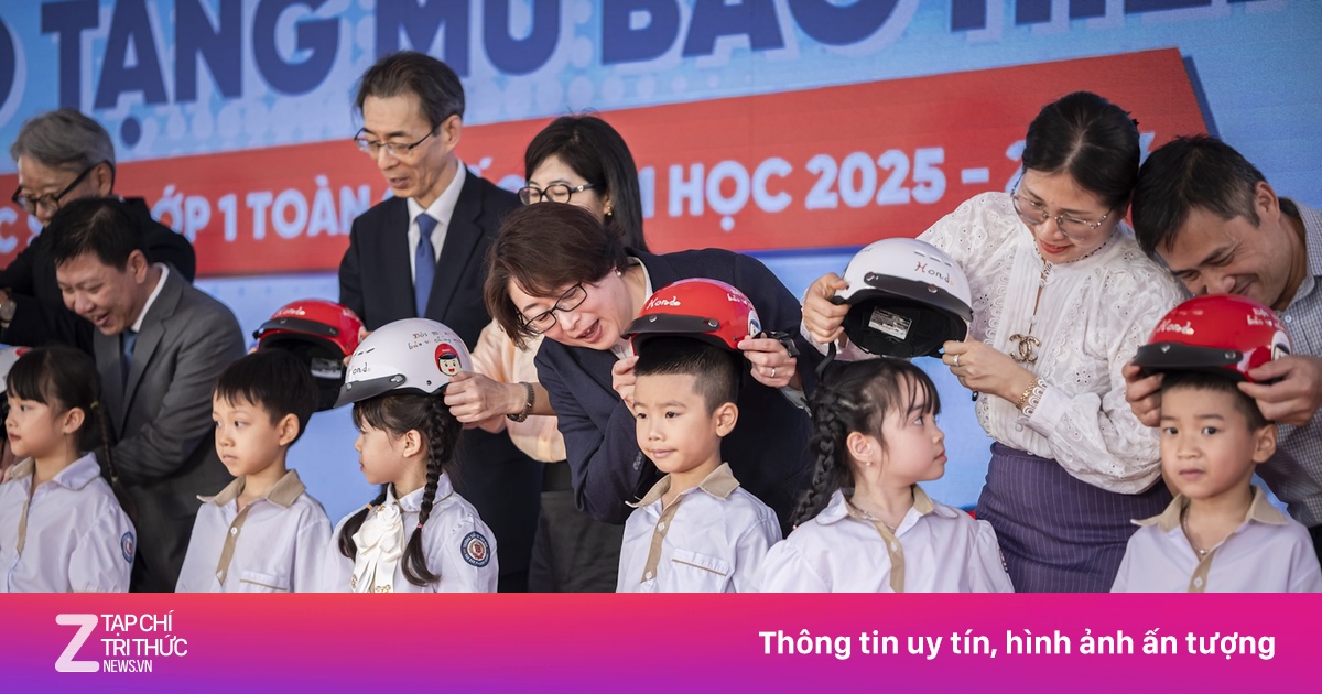 Honda Việt Nam trao gần 1,8 triệu mũ bảo hiểm tại 14.000 điểm trường